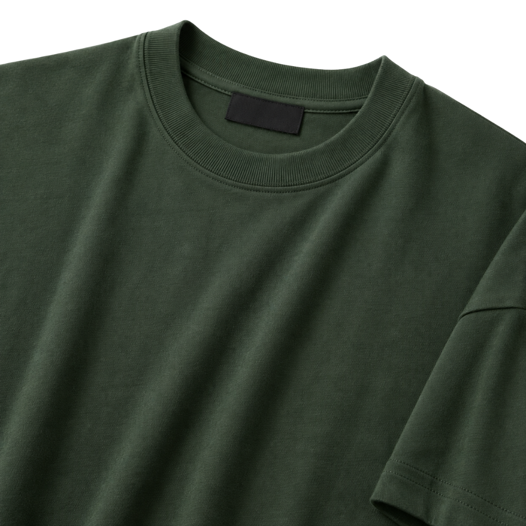 Premium Heavyweight Oversized T-Shirt – Forest Green | Aphinkan