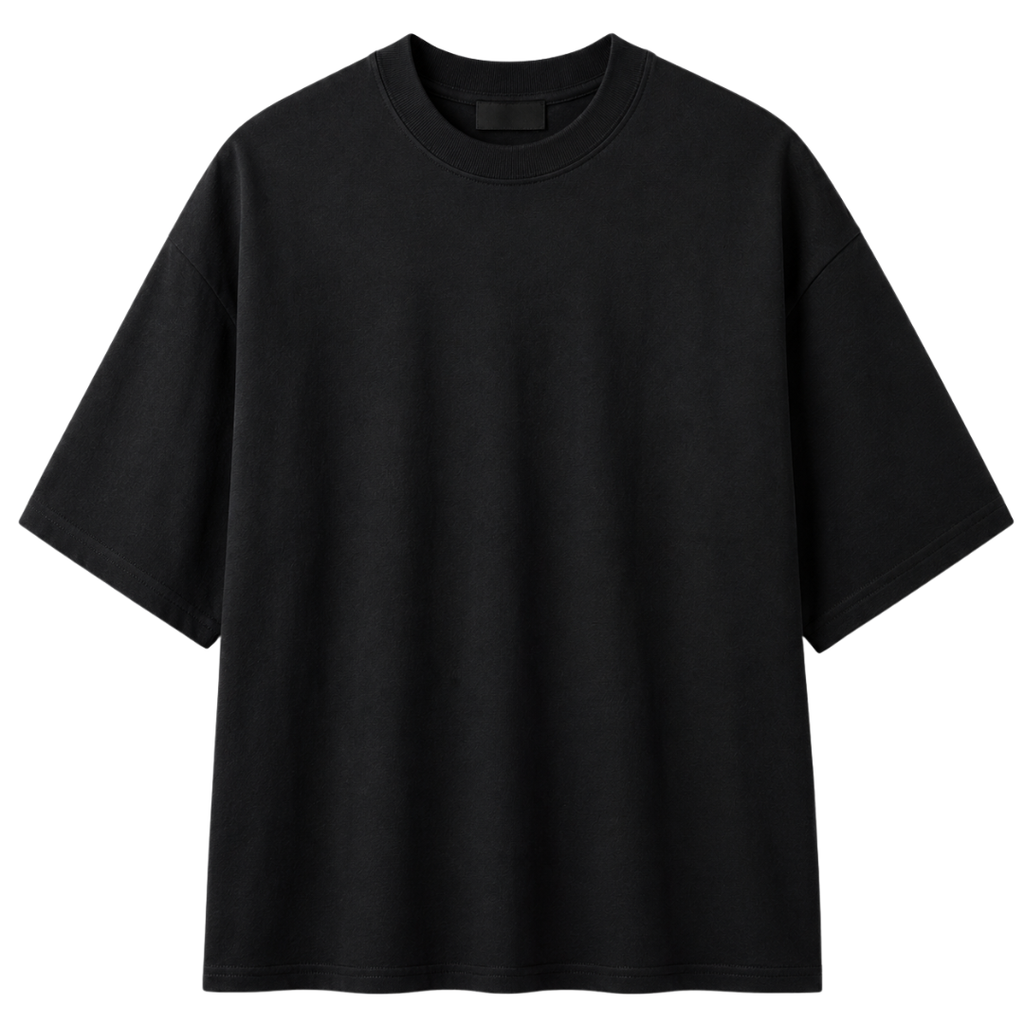 Premium Heavyweight Oversized T-Shirt – Black | Aphinkan