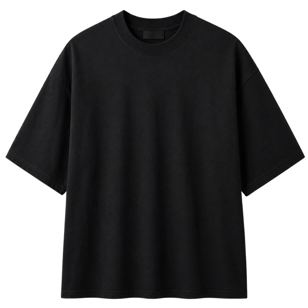 Premium Heavyweight Oversized T-Shirt – Black | Aphinkan